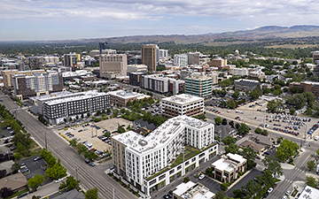 Aerial view of downtown Boise, Idaho