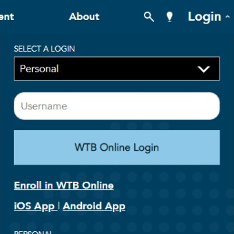 Personal WTB Online login current