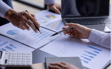 business documents on a table